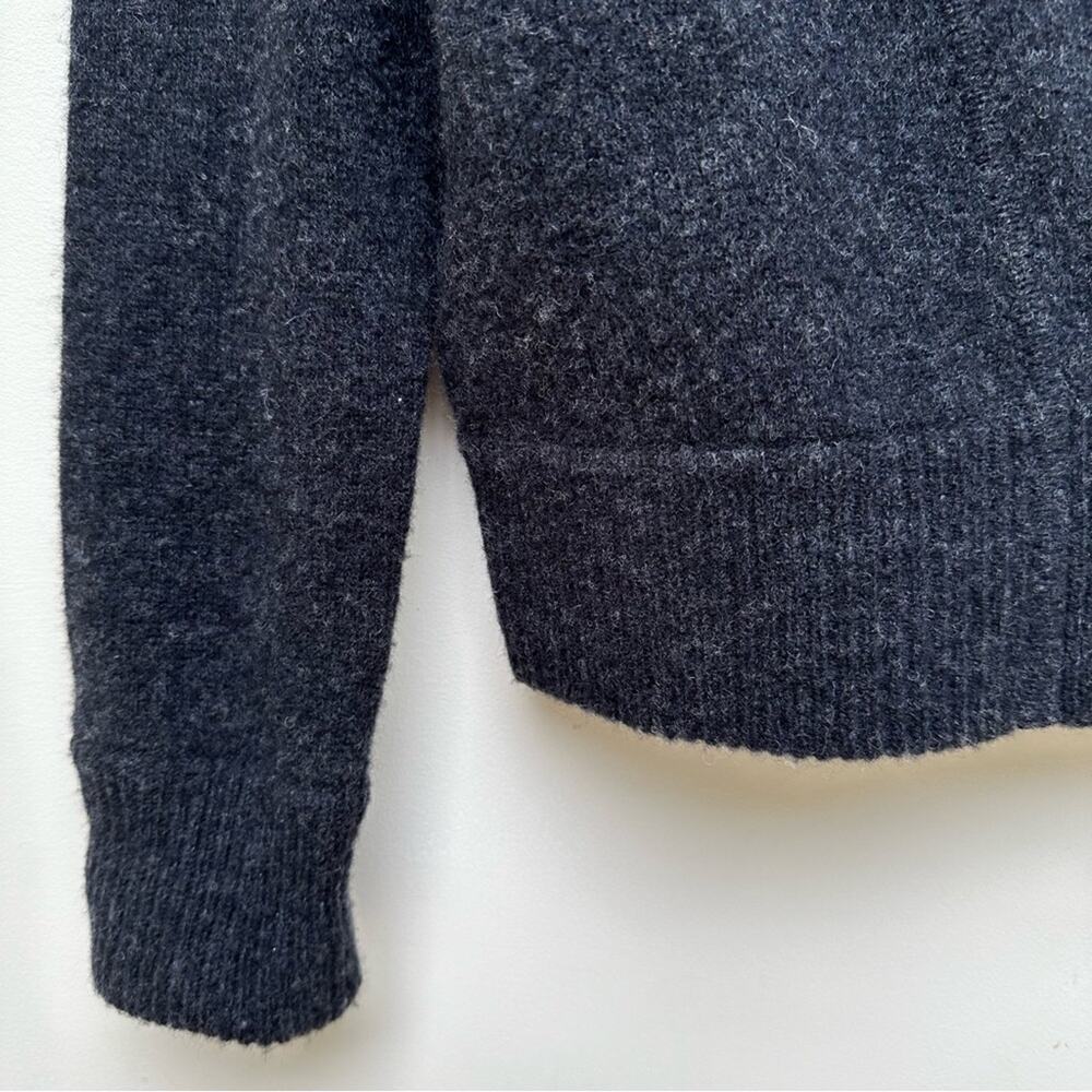 Eileen Fisher Dark Grey Moto Wool Jacket Small - Picture 5 of 10